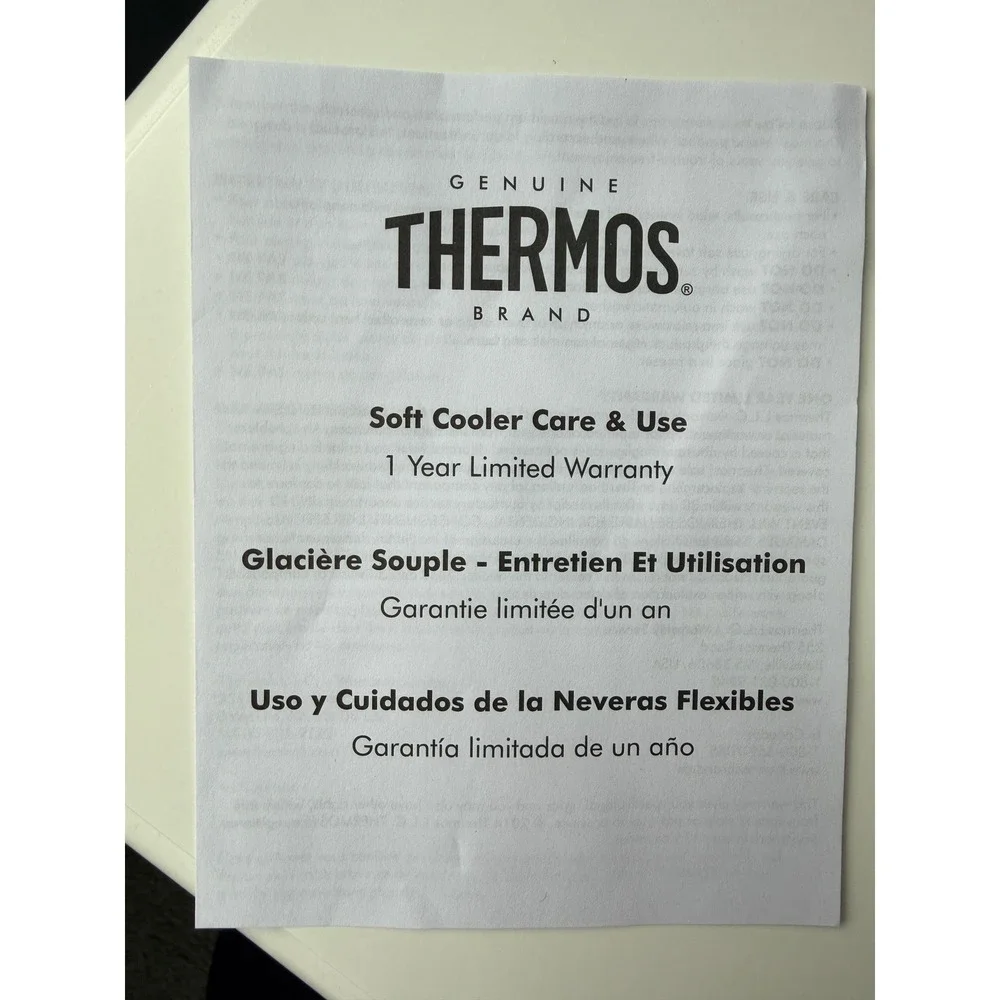 Thermos Soft Cooler Lunch Tote Bag – Small White & Black‎ (NEW)